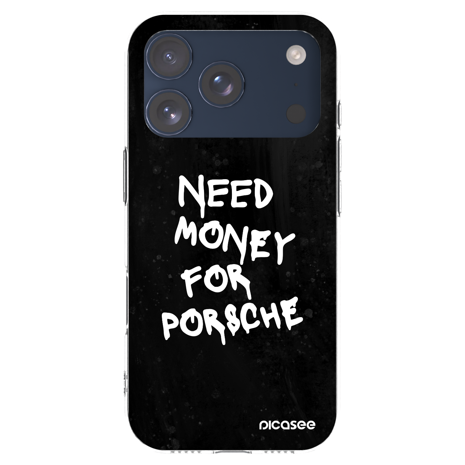 Picasee silikonski prozorni ovitek za Apple iPhone 17 Pro - Black Dollar