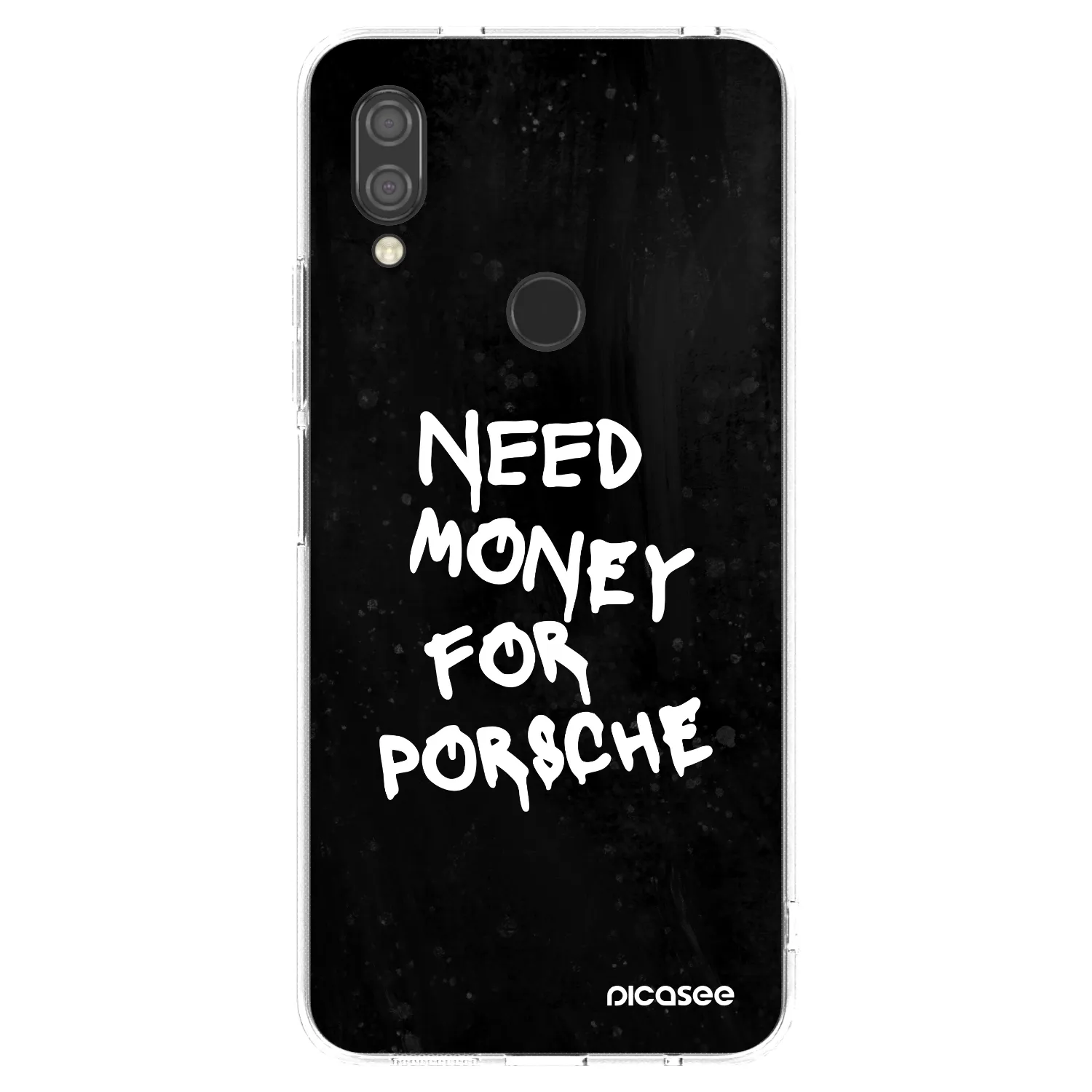 Picasee silikonski prozorni ovitek za Xiaomi Redmi 7 - Black Dollar