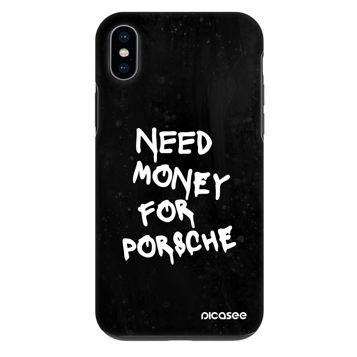Picasee Fashion Case za Apple iPhone XS Max - Black Dollar
