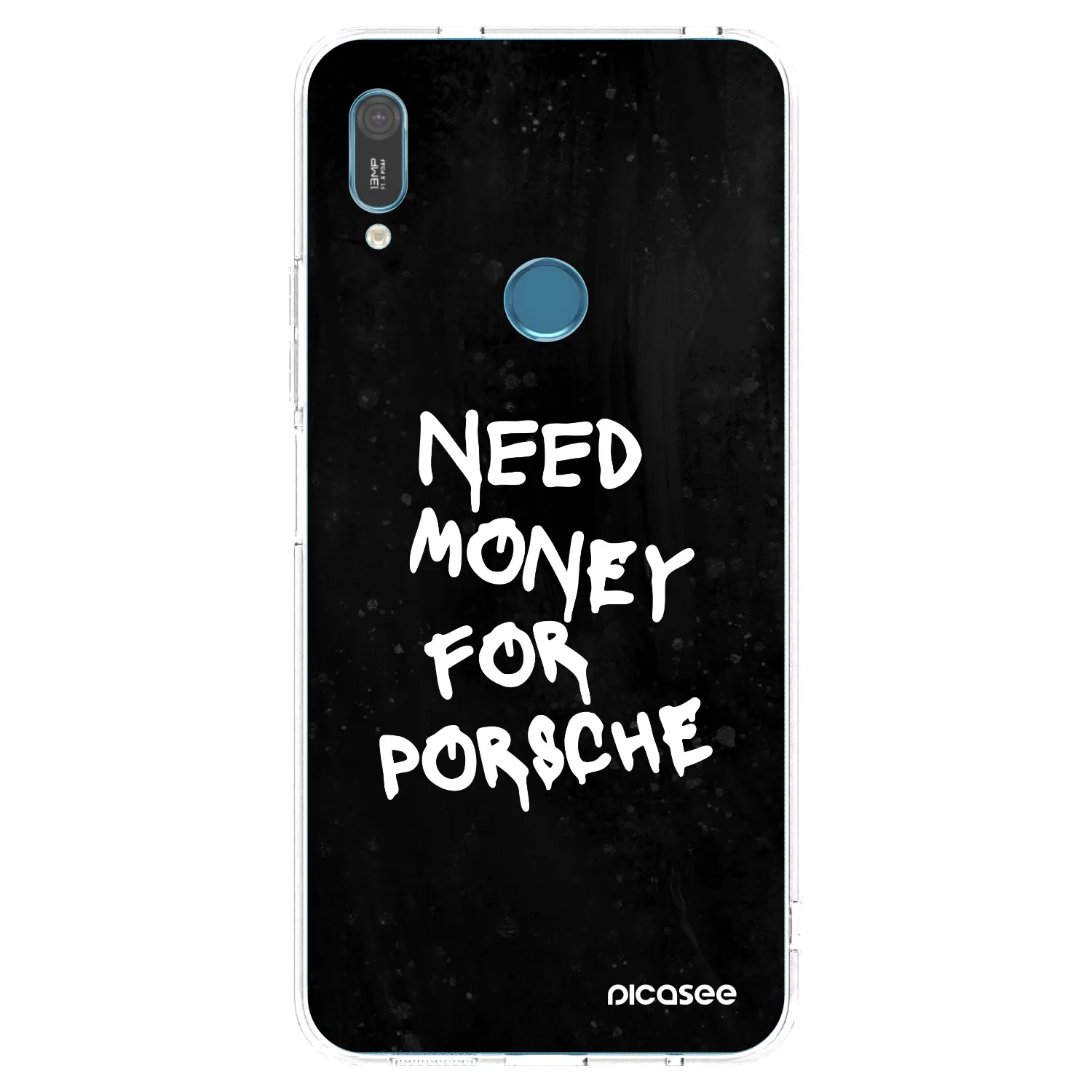 Picasee silikonski prozorni ovitek za Huawei Y6 2019 - Black Dollar