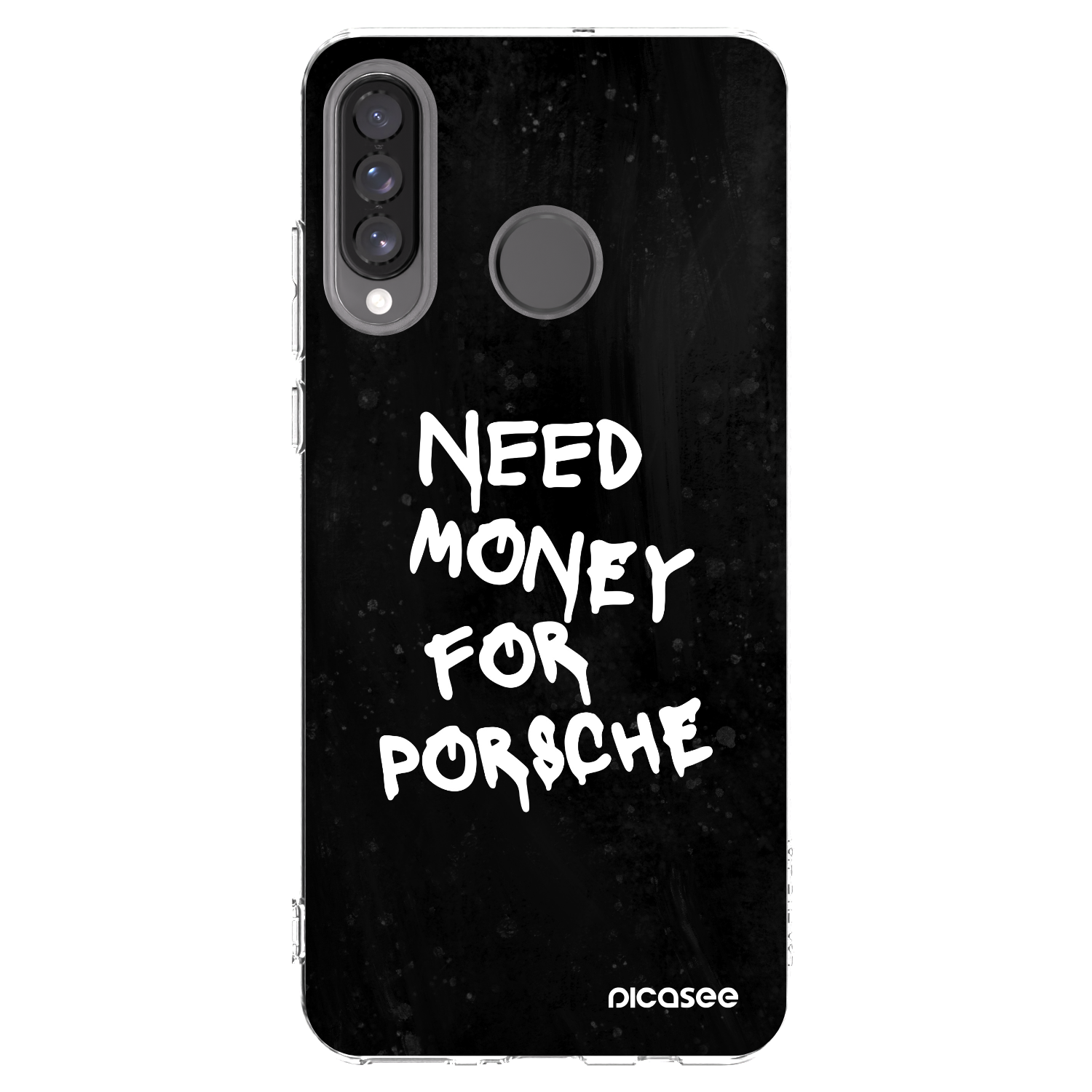 Picasee silikonski prozorni ovitek za Huawei P30 Lite - Black Dollar