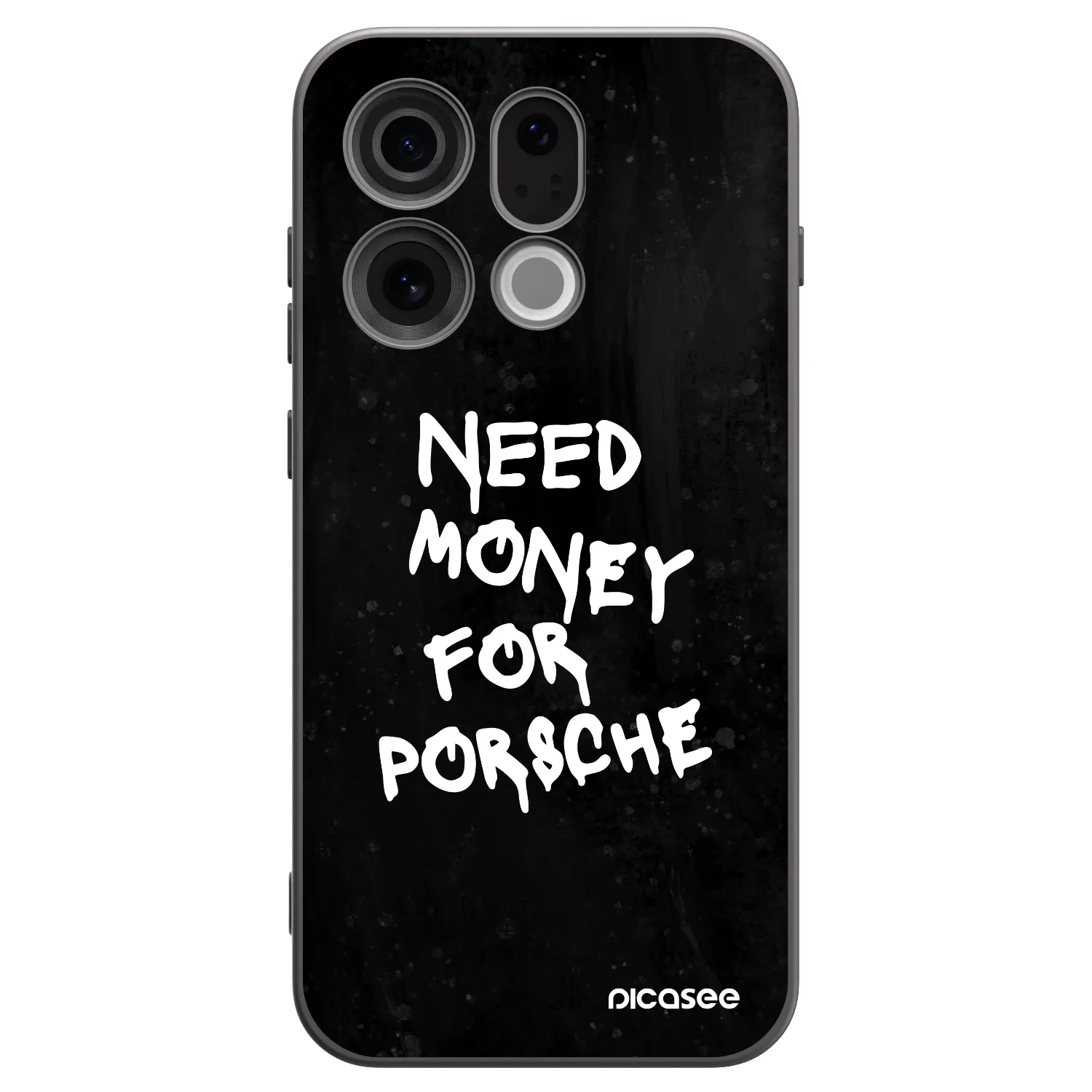 Picasee silikonski črni ovitek za OPPO Find X9 - Black Dollar