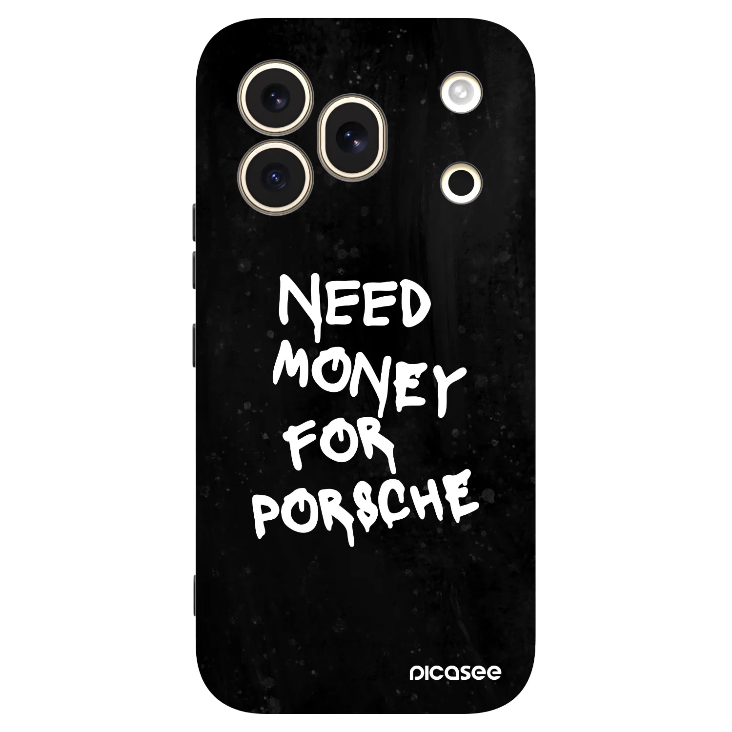 Picasee silikonski črni ovitek za Honor 600 Pro - Black Dollar