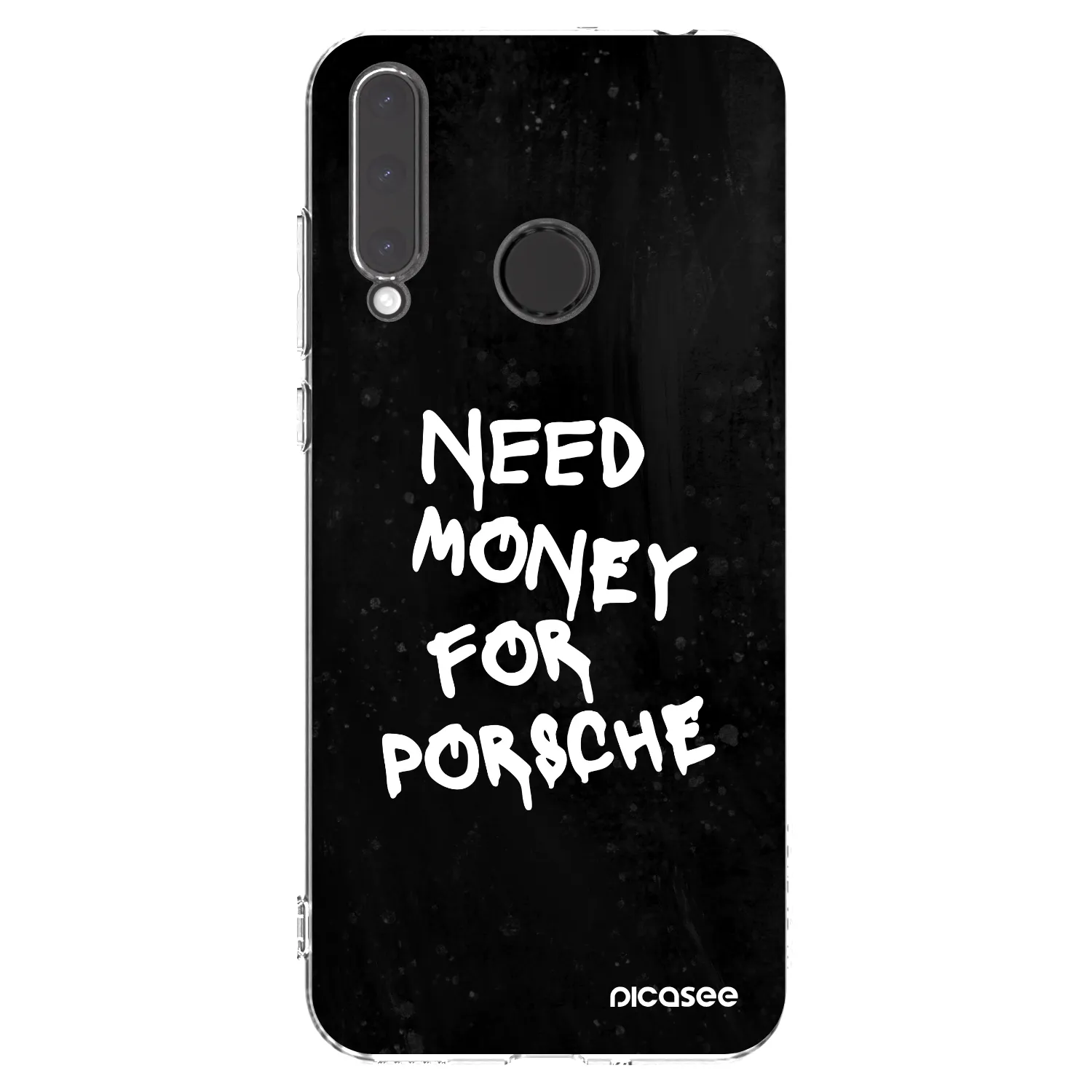 Picasee silikonski prozorni ovitek za Honor 20 Lite - Black Dollar