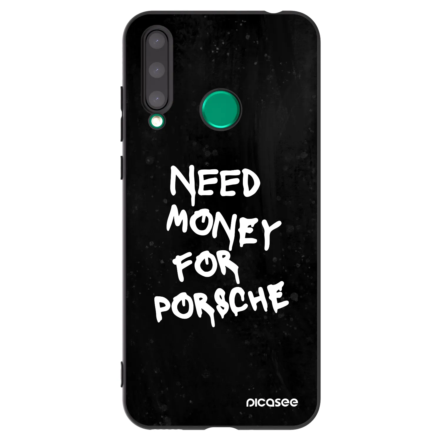 Picasee silikonski črni ovitek za Honor 20 Lite - Black Dollar