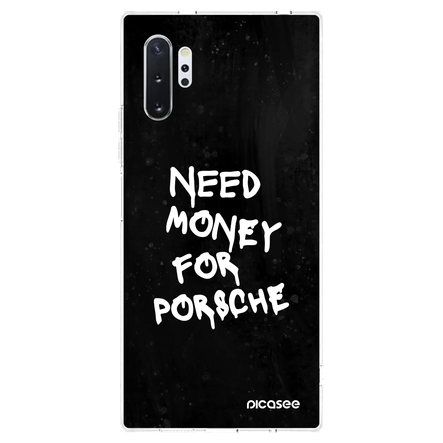 Picasee silikonski prozorni ovitek za Samsung Galaxy Note 10+ N975F - Black Dollar