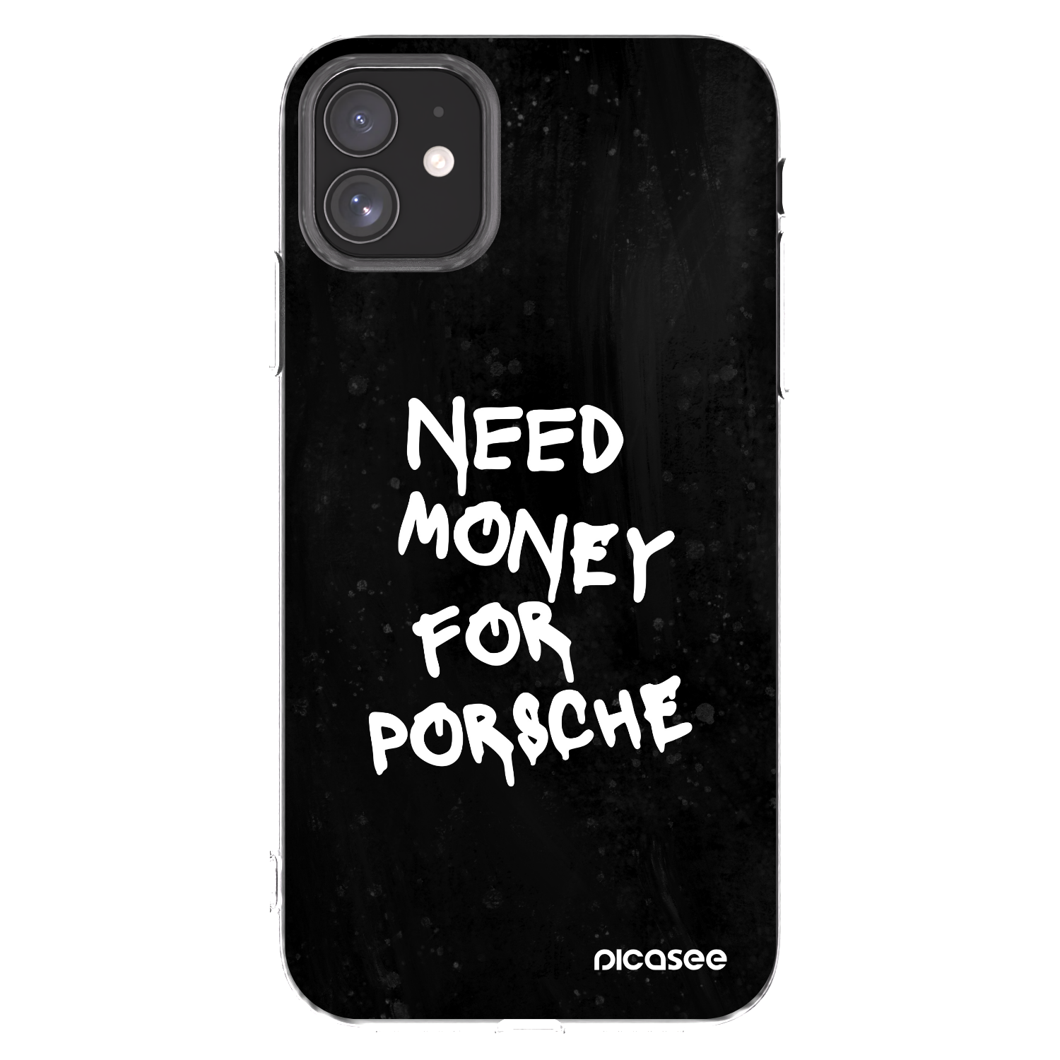 Picasee silikonski prozorni ovitek za Apple iPhone 11 - Black Dollar