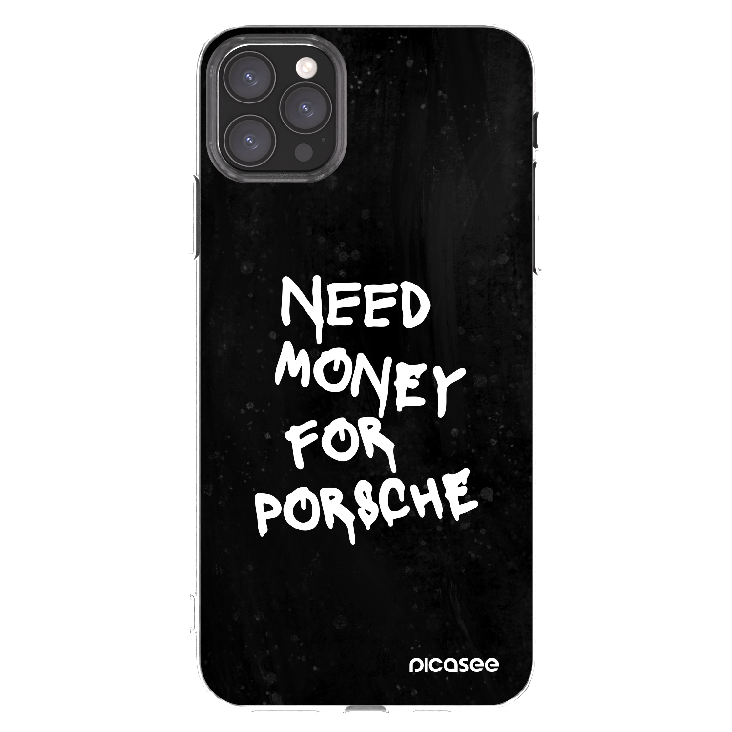 Picasee silikonski prozorni ovitek za Apple iPhone 11 Pro Max - Black Dollar