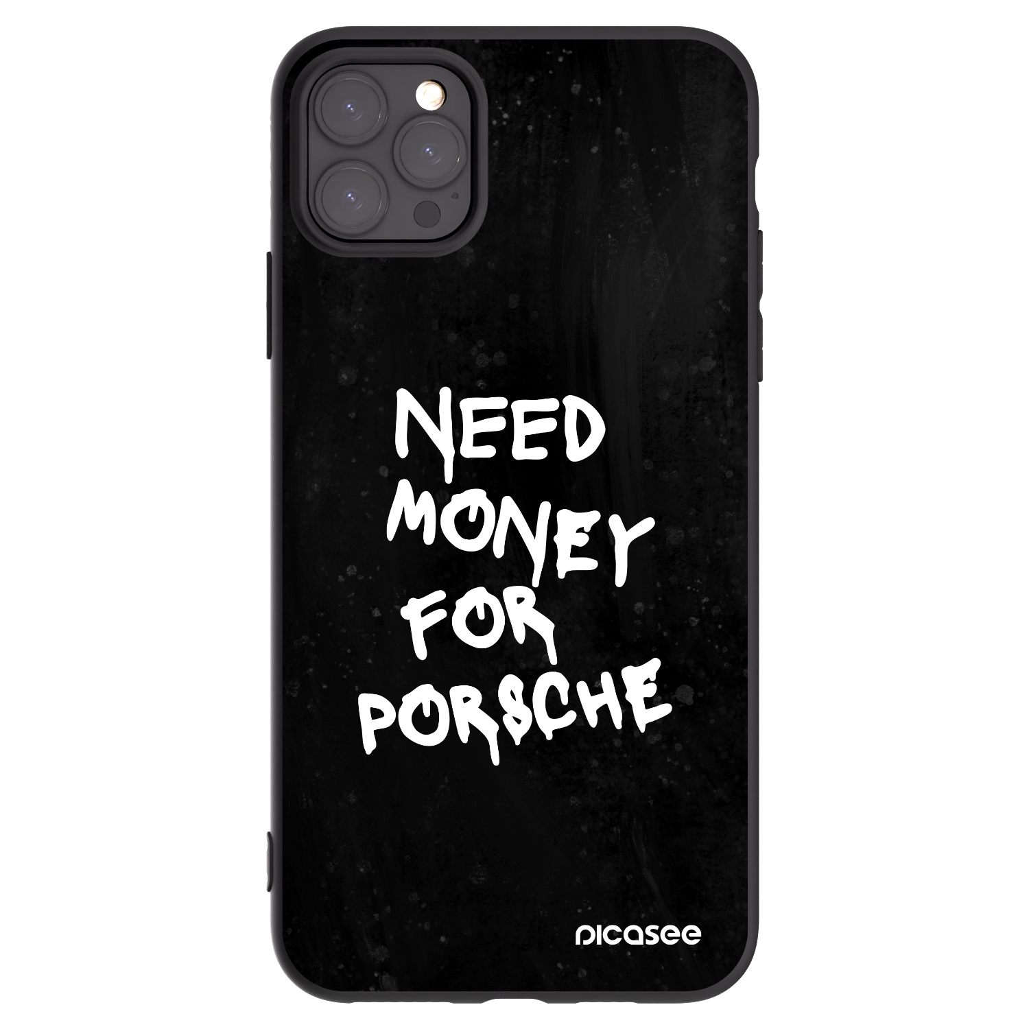 Picasee silikonski črni ovitek za Apple iPhone 11 Pro Max - Black Dollar