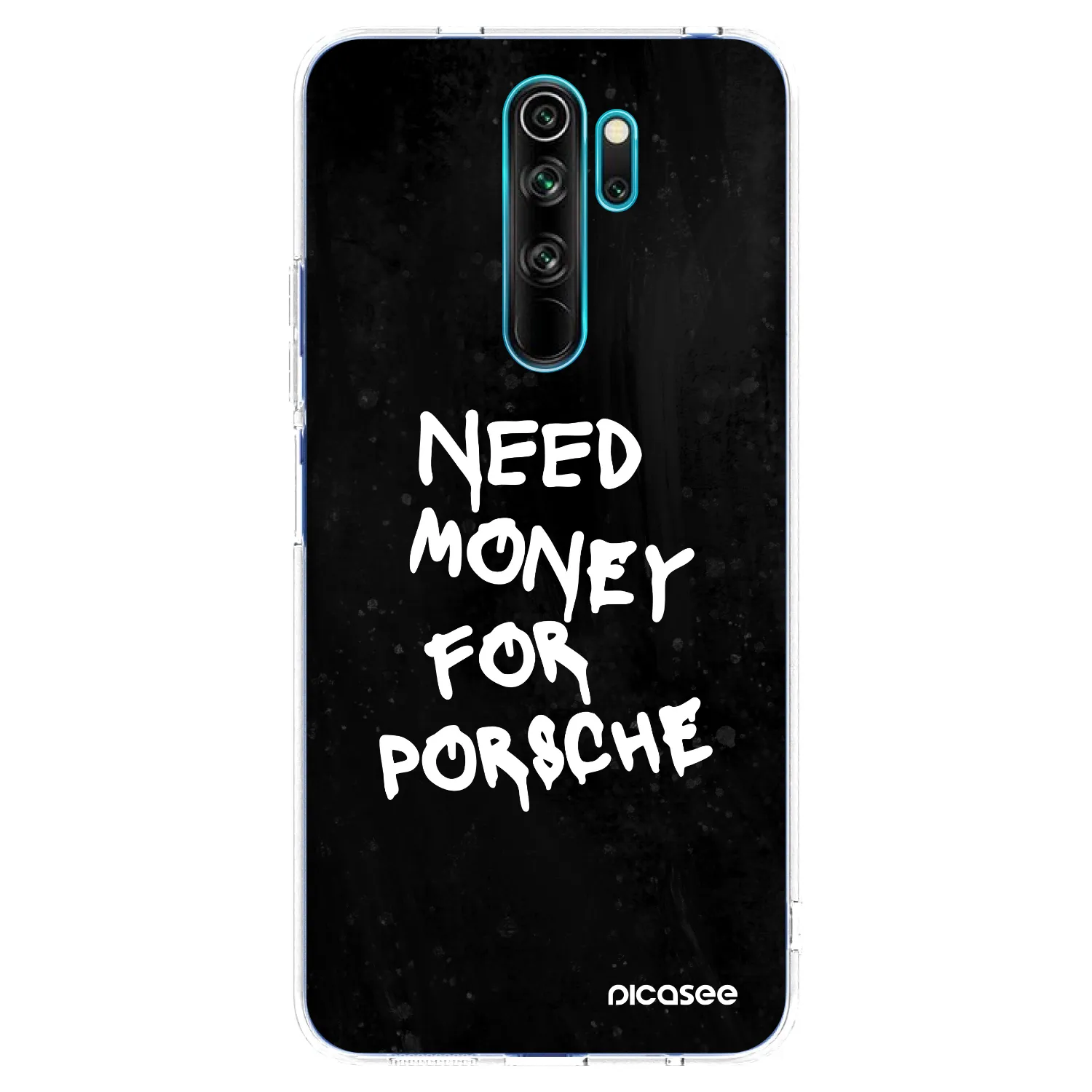 Picasee silikonski prozorni ovitek za Xiaomi Redmi Note 8 Pro - Black Dollar
