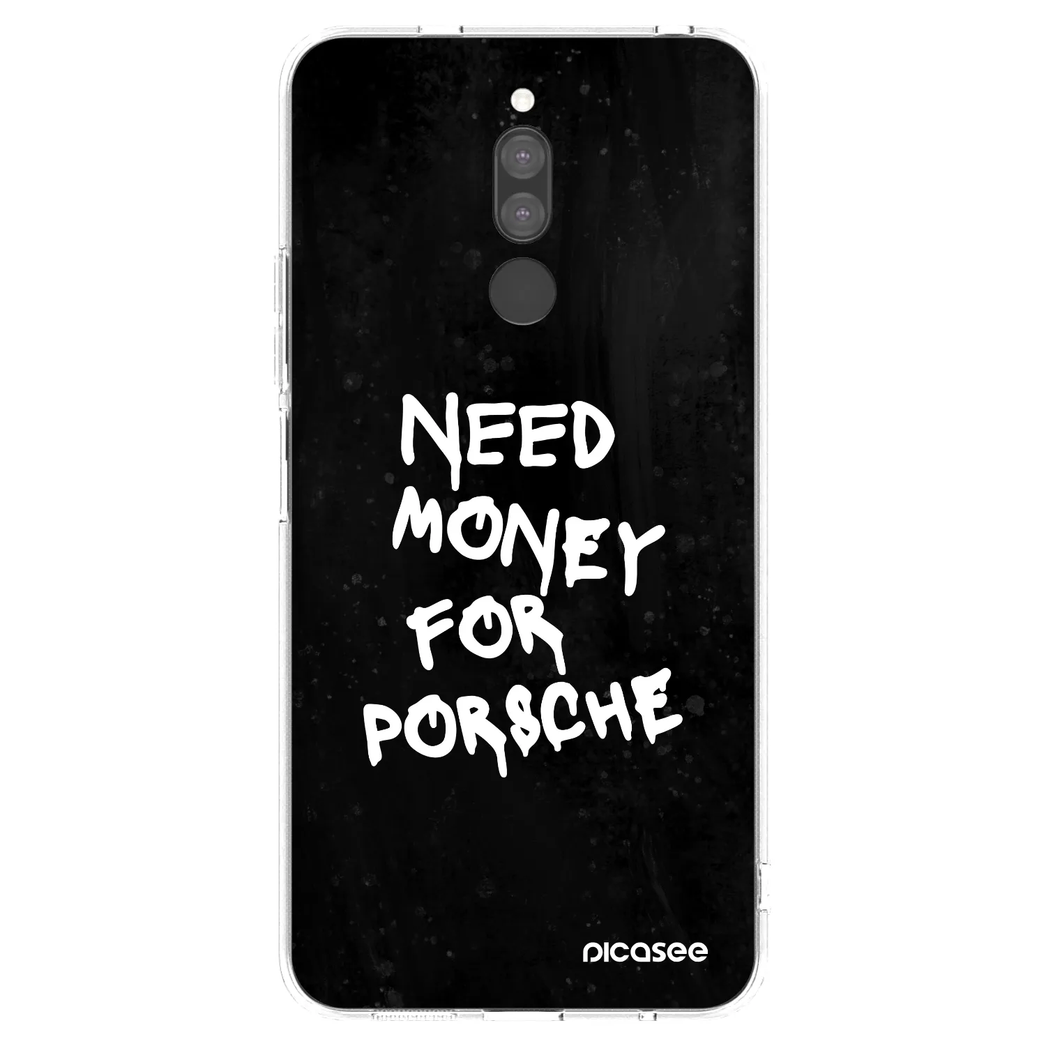 Picasee silikonski prozorni ovitek za Xiaomi Redmi 8 - Black Dollar
