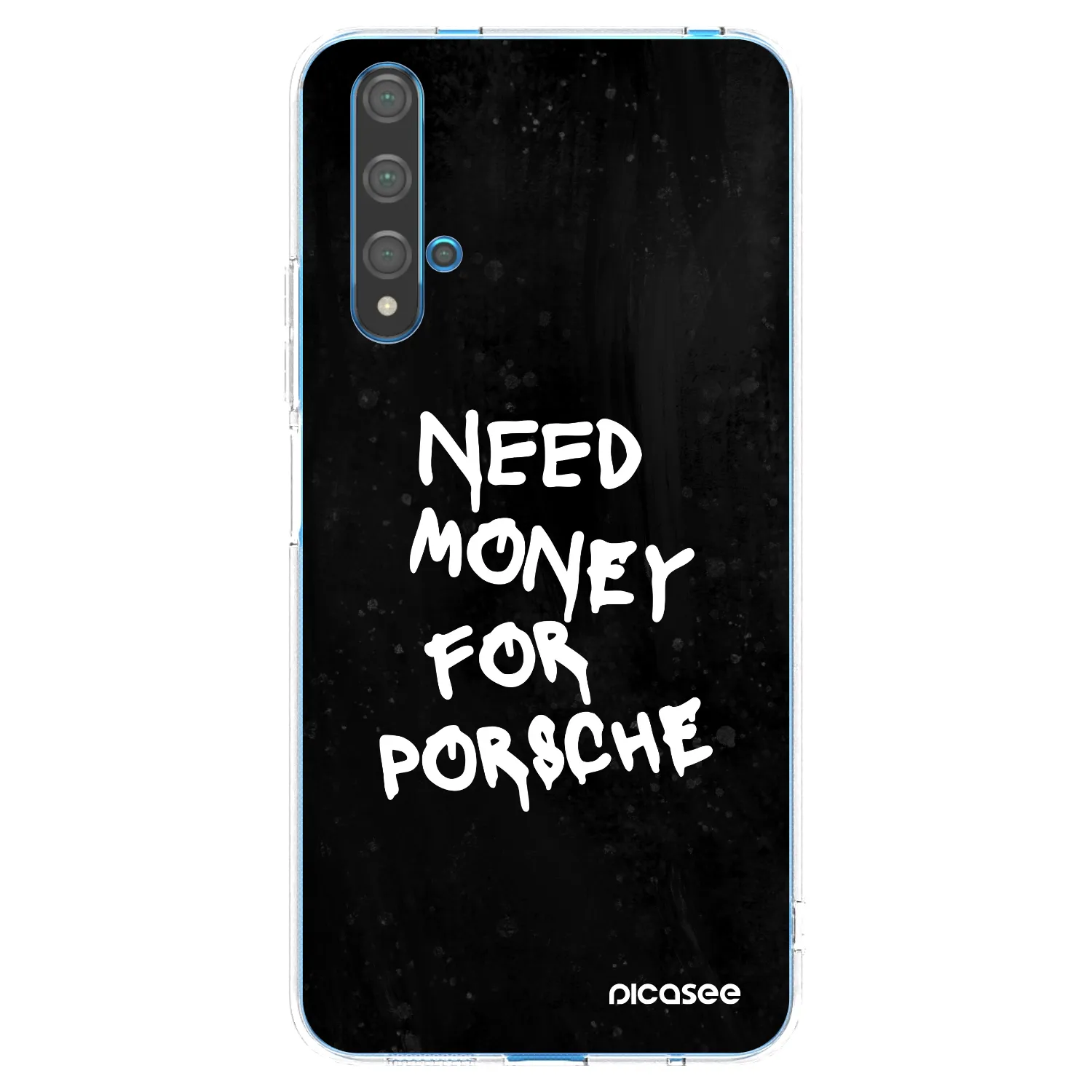 Picasee silikonski prozorni ovitek za Huawei Nova 5T - Black Dollar