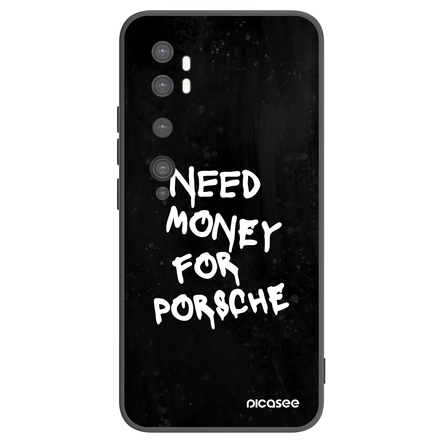 Picasee silikonski črni ovitek za Xiaomi Mi Note 10 (Pro) - Black Dollar