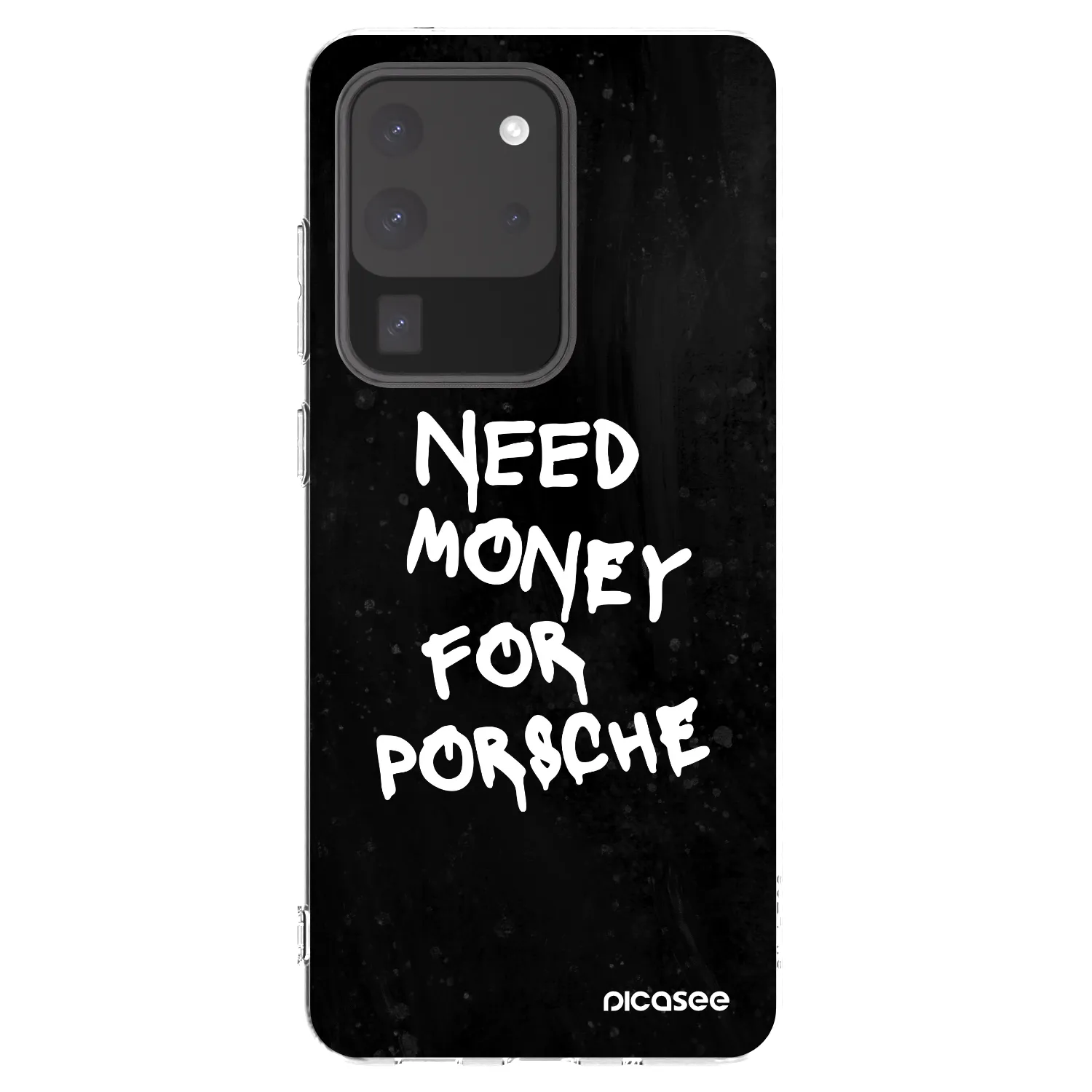 Picasee silikonski prozorni ovitek za Samsung Galaxy S20 Ultra 5G G988F - Black Dollar