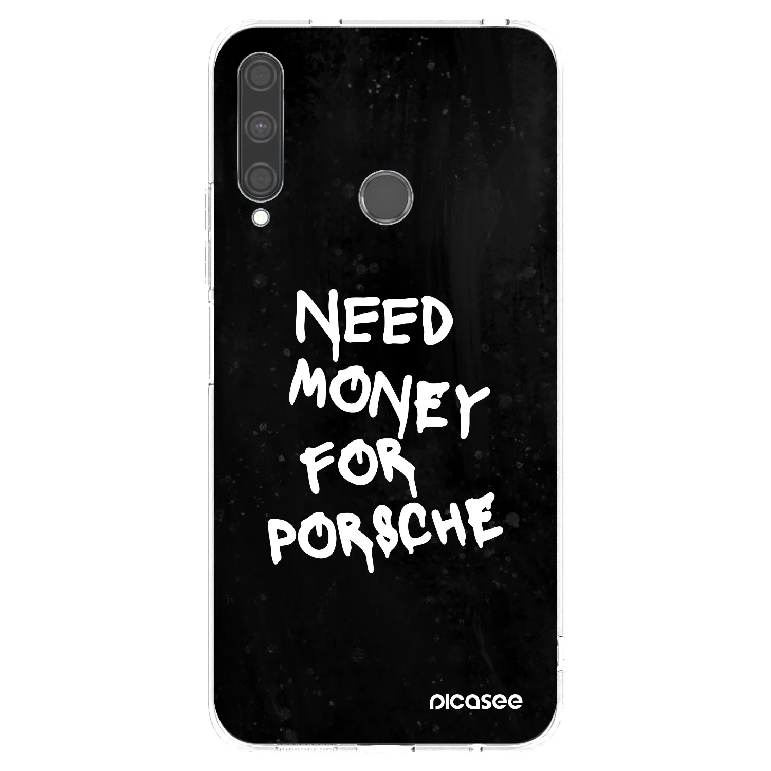 Picasee silikonski prozorni ovitek za Huawei P40 Lite E - Black Dollar