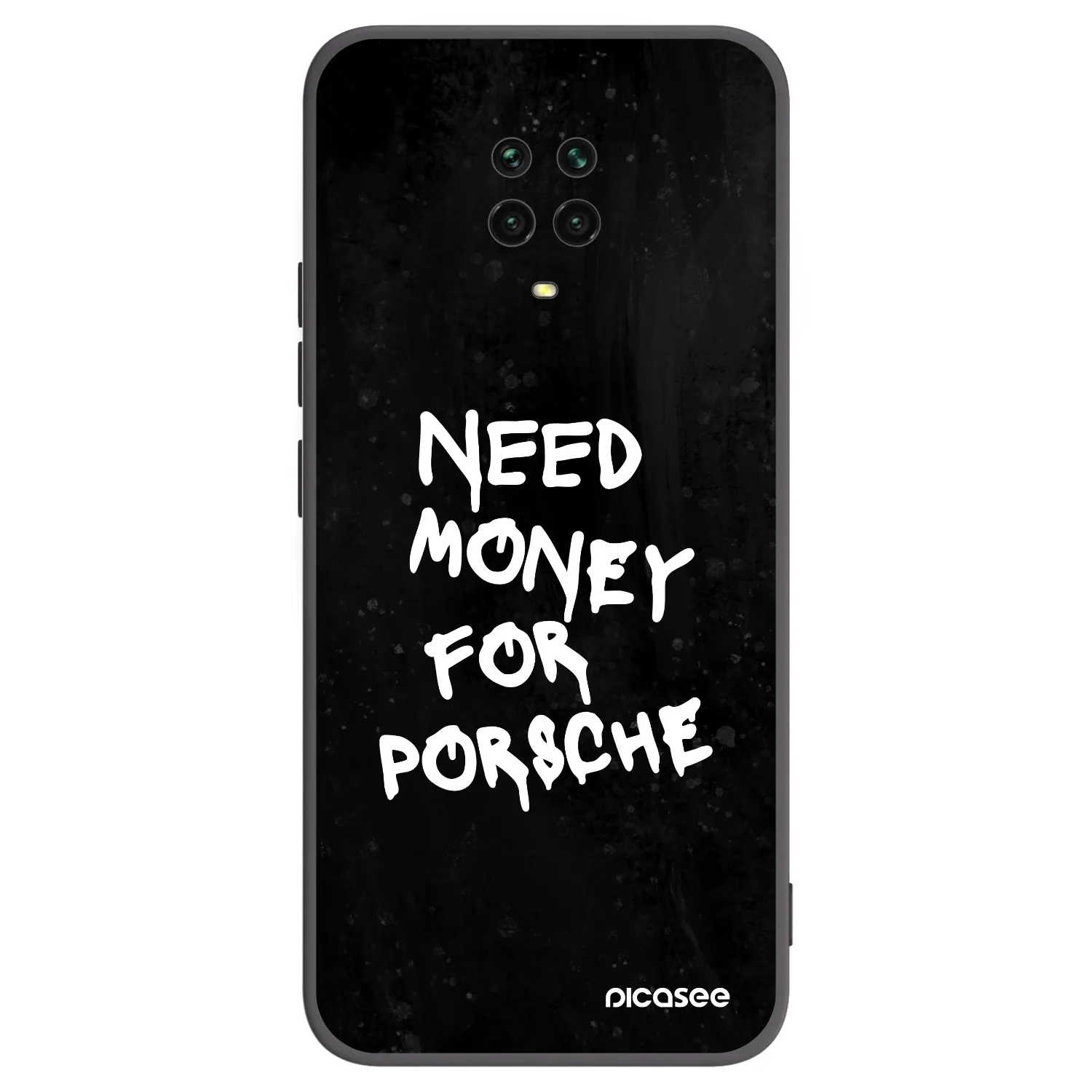 Picasee silikonski črni ovitek za Xiaomi Redmi Note 9 Pro - Black Dollar