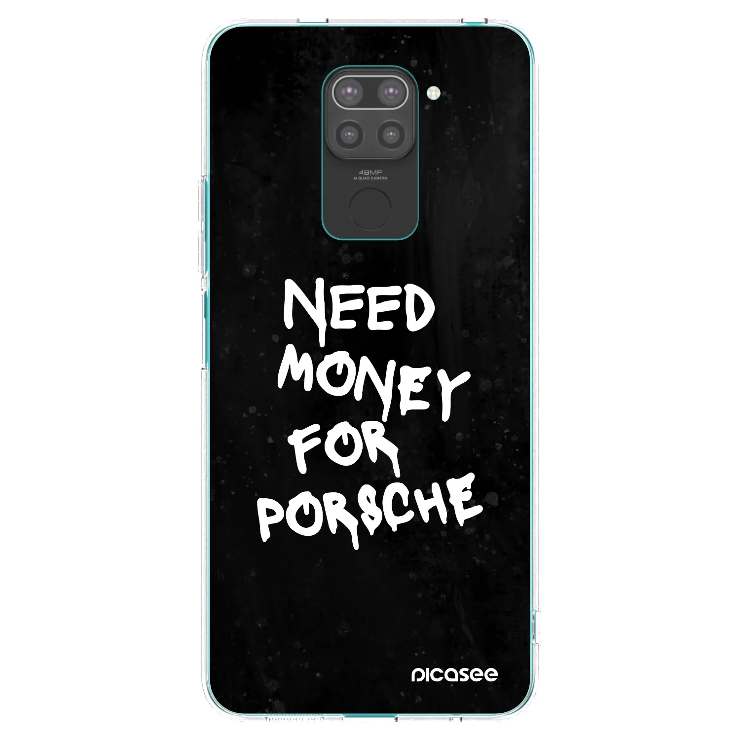 Picasee silikonski črni ovitek za Xiaomi Redmi Note 9 - Black Dollar