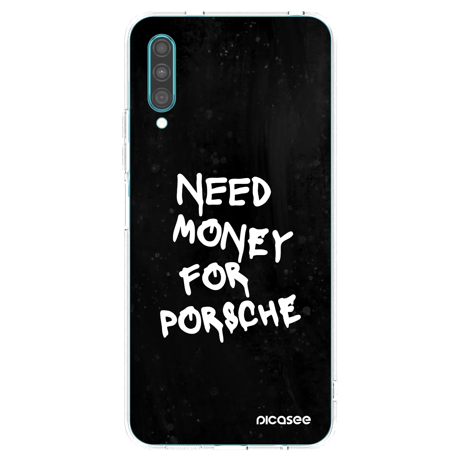 Picasee silikonski prozorni ovitek za Samsung Galaxy A30s A307F - Black Dollar