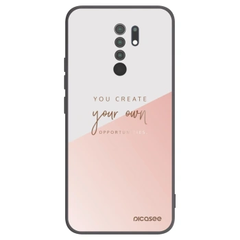 Picasee silikonski črni ovitek za Xiaomi Redmi 9 - You create your own opportunities