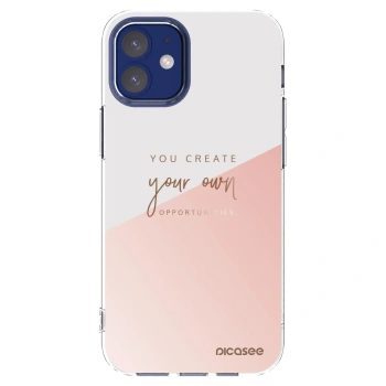 Picasee silikonski prozorni ovitek za Apple iPhone 12 mini - You create your own opportunities