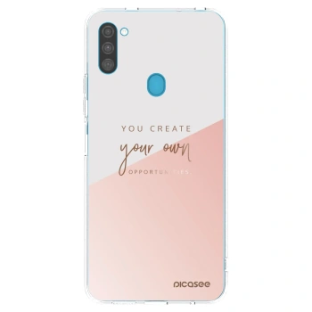 Picasee silikonski prozorni ovitek za Samsung Galaxy M11 - You create your own opportunities