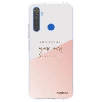 Picasee silikonski prozorni ovitek za Realme 5 - You create your own opportunities