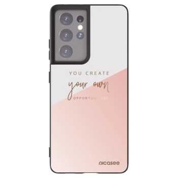 Picasee silikonski črni ovitek za Samsung Galaxy S21 Ultra 5G G998B - You create your own opportunities