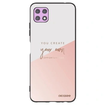 Picasee silikonski črni ovitek za Samsung Galaxy A22 A226B 5G - You create your own opportunities