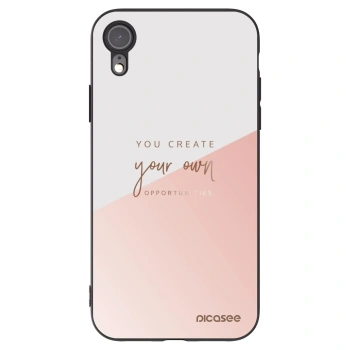 Picasee silikonski črni ovitek za Apple iPhone XR - You create your own opportunities