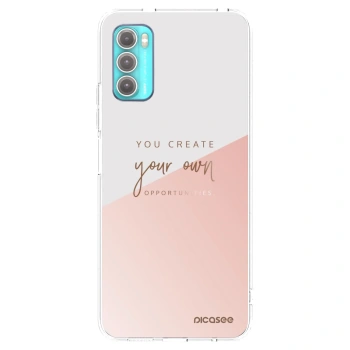 Picasee silikonski prozorni ovitek za Motorola Moto G60 - You create your own opportunities