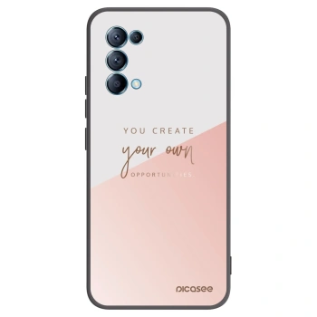 Picasee silikonski črni ovitek za OPPO Reno 5 5G - You create your own opportunities