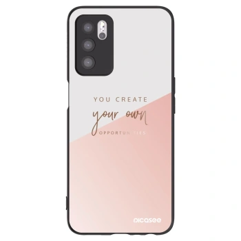 Picasee silikonski črni ovitek za OPPO A16s - You create your own opportunities