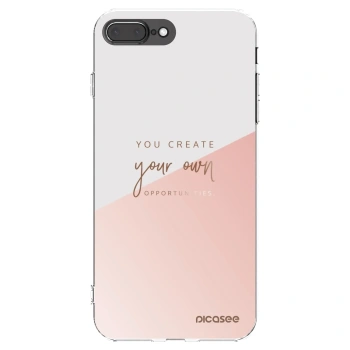 Picasee silikonski prozorni ovitek za Apple iPhone 8 Plus - You create your own opportunities
