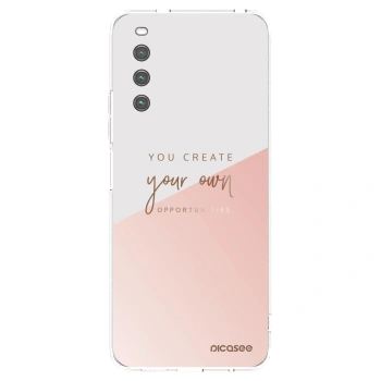 Picasee silikonski prozorni ovitek za Sony Xperia 10 IV 5G - You create your own opportunities