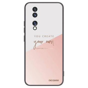 Picasee silikonski črni ovitek za Honor 70 - You create your own opportunities