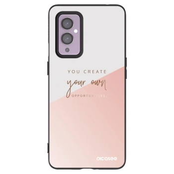 Picasee silikonski črni ovitek za OnePlus 9 - You create your own opportunities