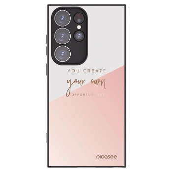 Picasee silikonski črni ovitek za Samsung Galaxy S23 Ultra 5G - You create your own opportunities