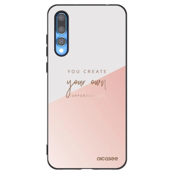 Picasee silikonski črni ovitek za Huawei P20 Pro - You create your own opportunities