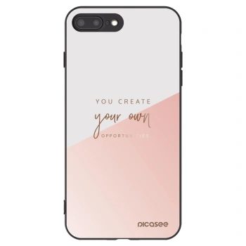 Picasee silikonski črni ovitek za Apple iPhone 8 Plus - You create your own opportunities