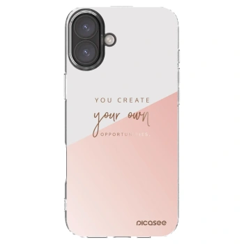 Picasee silikonski prozorni ovitek za Apple iPhone 16 Plus - You create your own opportunities