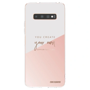 Picasee silikonski prozorni ovitek za Samsung Galaxy S10 Plus G975 - You create your own opportunities
