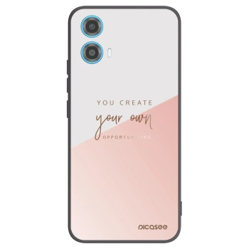Picasee silikonski črni ovitek za Motorola Moto G34 5G - You create your own opportunities