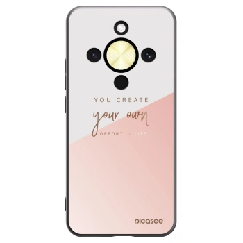 Picasee silikonski črni ovitek za Honor Magic8 Lite 5G - You create your own opportunities