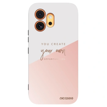 Picasee silikonski črni ovitek za Honor 600 - You create your own opportunities
