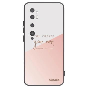 Picasee silikonski črni ovitek za Xiaomi Mi Note 10 (Pro) - You create your own opportunities