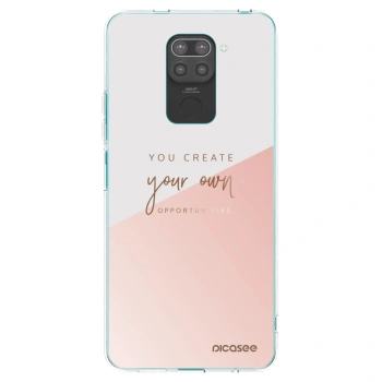 Picasee silikonski črni ovitek za Xiaomi Redmi Note 9 - You create your own opportunities