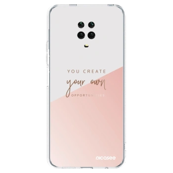 Picasee silikonski prozorni ovitek za Xiaomi Redmi Note 9S - You create your own opportunities