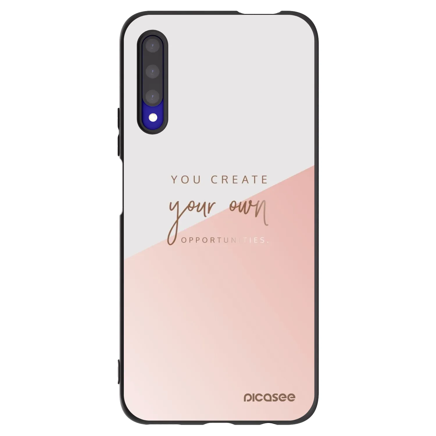 Picasee silikonski črni ovitek za Honor 9X Pro - You create your own opportunities