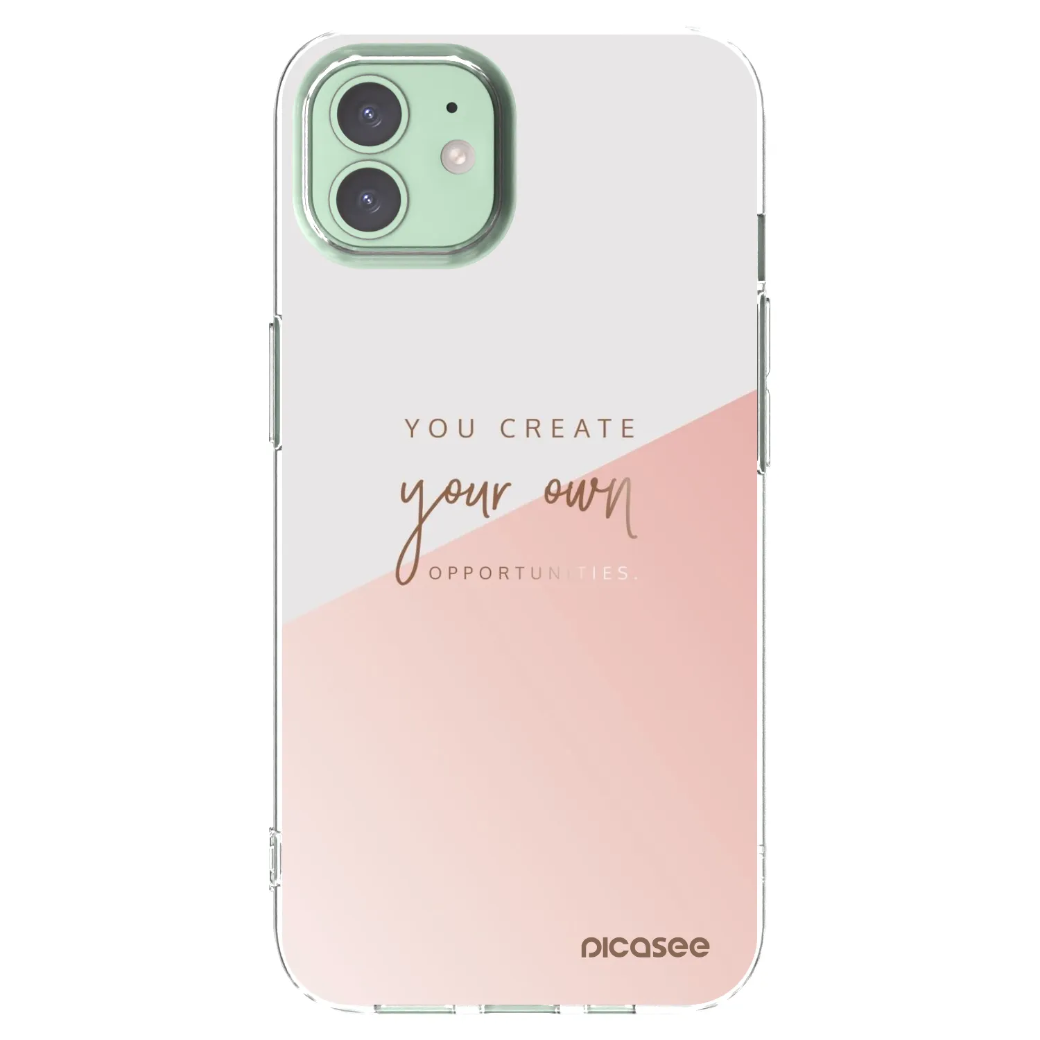 Picasee silikonski prozorni ovitek za Apple iPhone 12 Pro - You create your own opportunities
