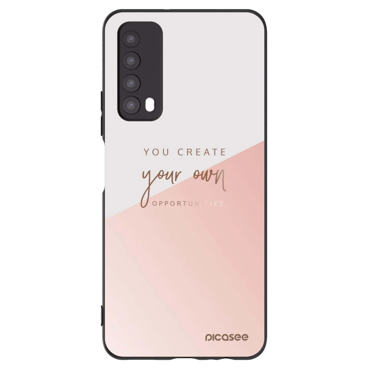 Picasee silikonski črni ovitek za Huawei P Smart 2021 - You create your own opportunities